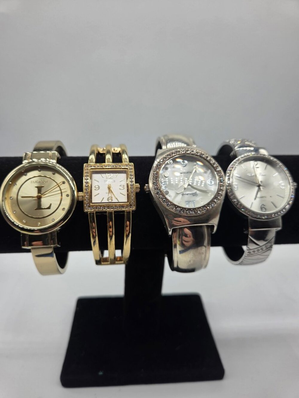 4 Watches with Bracelet Cuff Bands